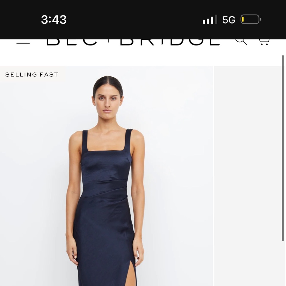 BEC + BRIDGE “THE DREAMER SQUARE NECK DRESS”